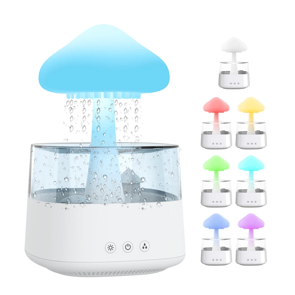 Smart Humidifier USB Diffuser Aroma Essential Oil Mist Aromatherapy Diffuser Ultrasonic Rain Cloud Humidifier