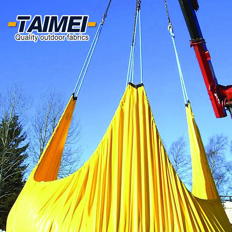 Heavy Duty Webbing PVC Coated Vinyl Tarpaulin Snow Quick Removal Lifting Tarp for Winter Weather Protection