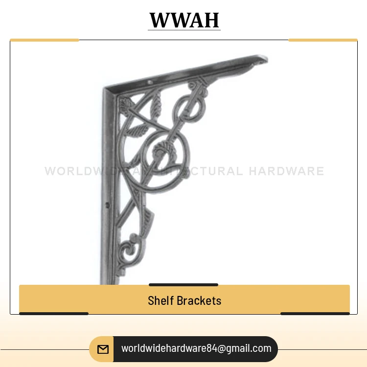 Best Quality New Arrival Top Wholesale Selling Brass/ Cast Iron Material OEM Private Label Home Office Use Wall Shelf Brackets