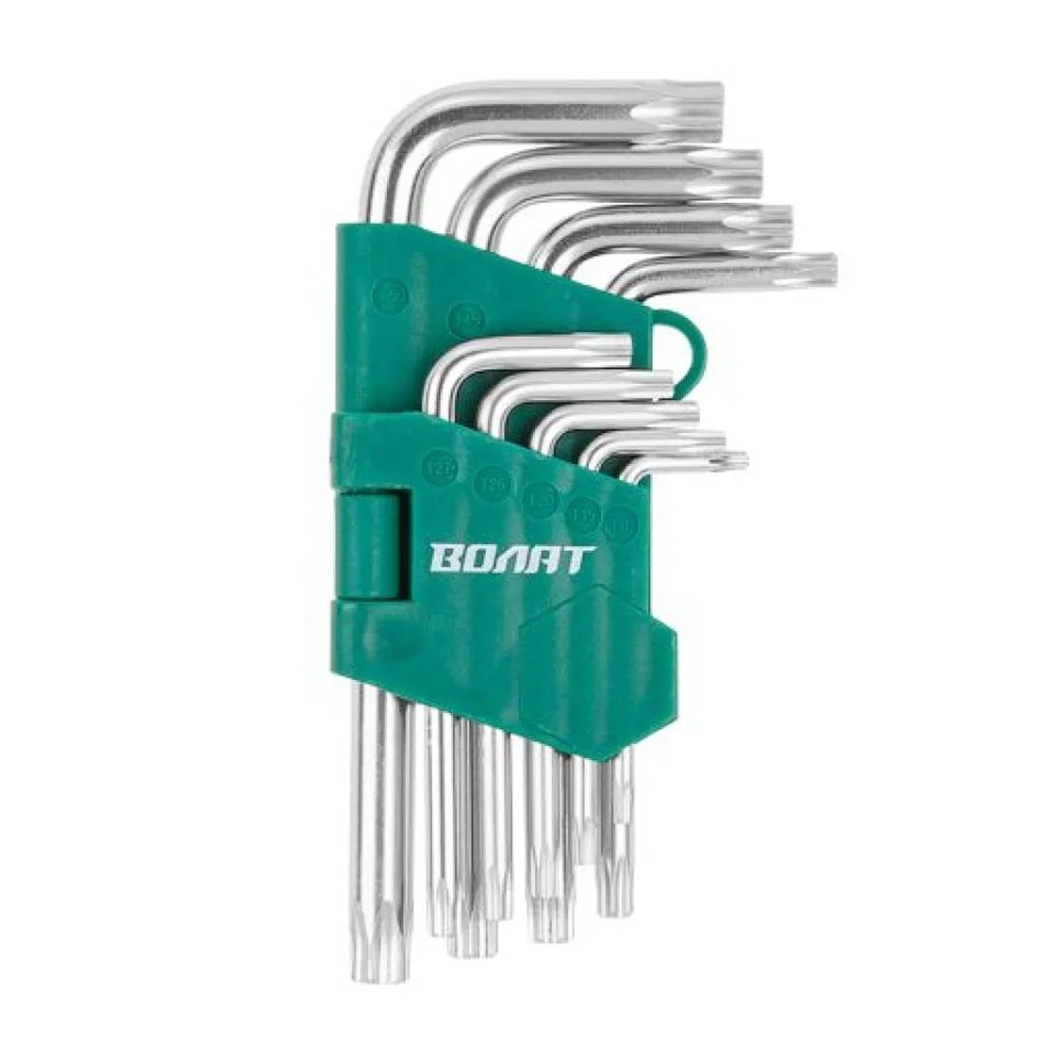 VOLAT 9pcs T10-T50 Short Arm Torx Wrench Set Hand Tools Hardware Tools L Shape with Hole Carbon Steel Torx Wrench Allen Key Set