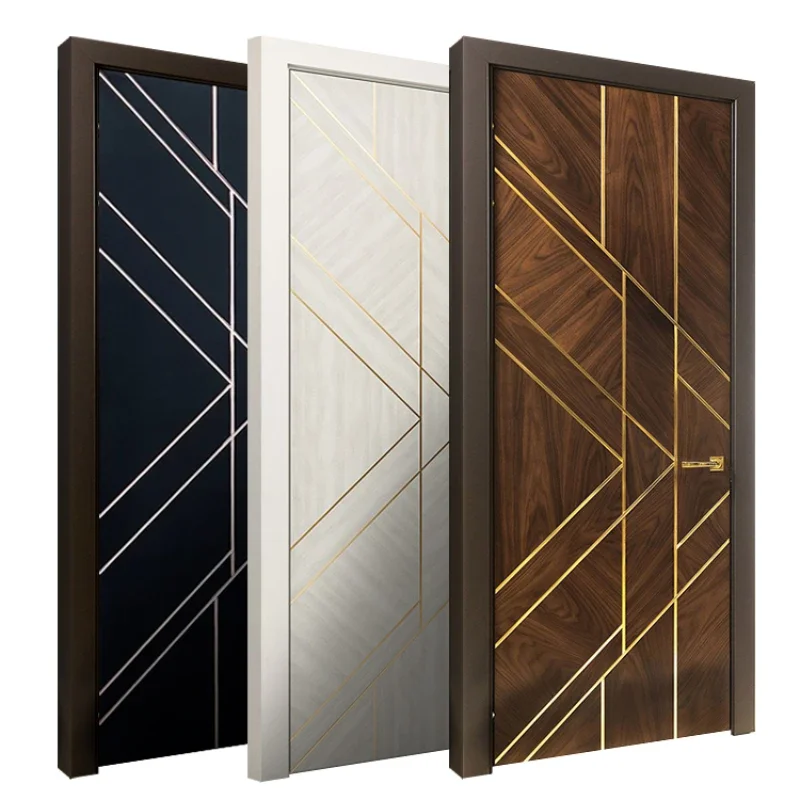 Hot Selling  Modern Wood Interior Doors - Wooden Entry Doors -Solid  Wood main entrance door cheapest price from Vietnam