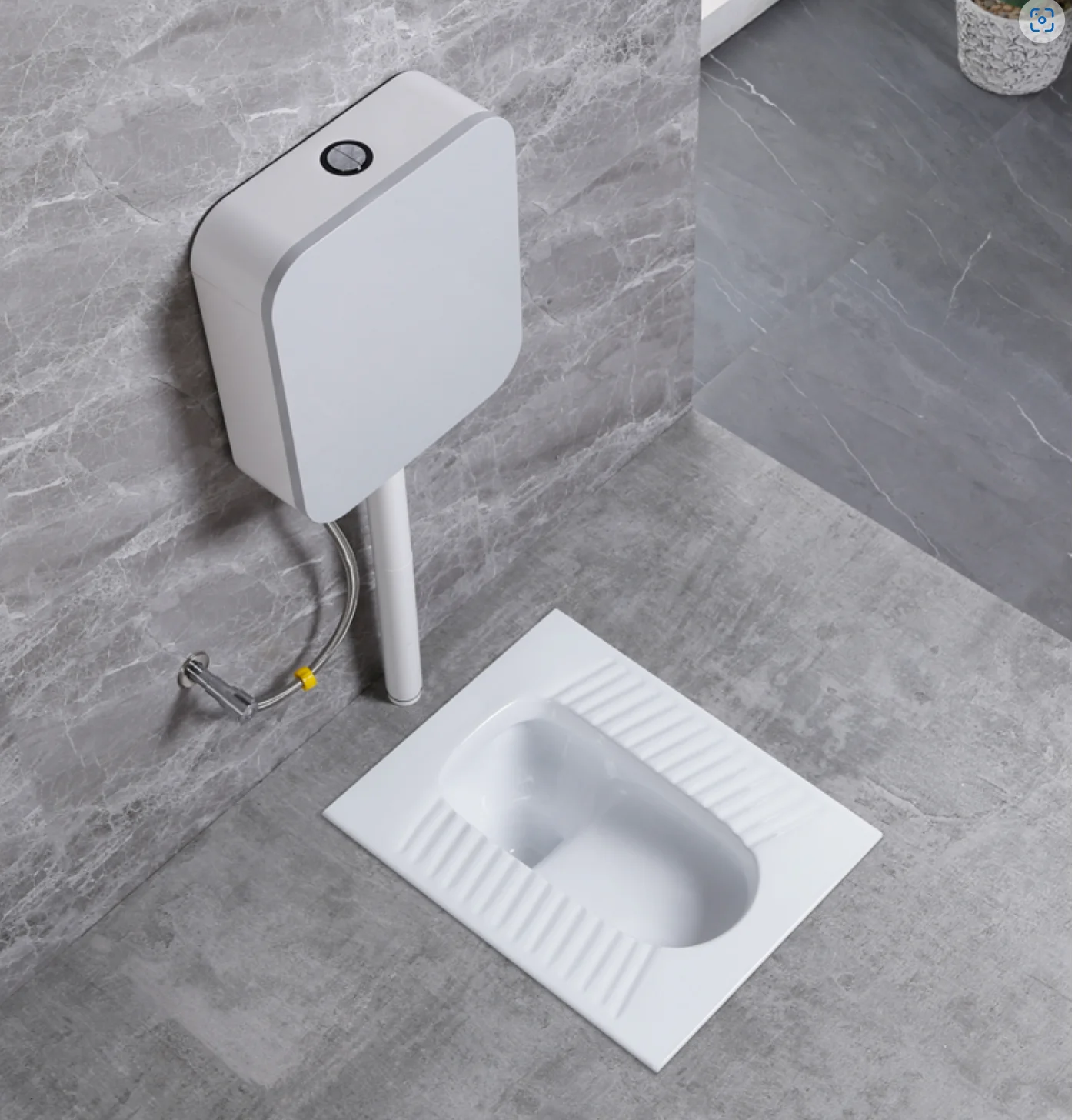 New Sanitary Ware Asian toilet White Color Squatting Pan Ceramic Toilet