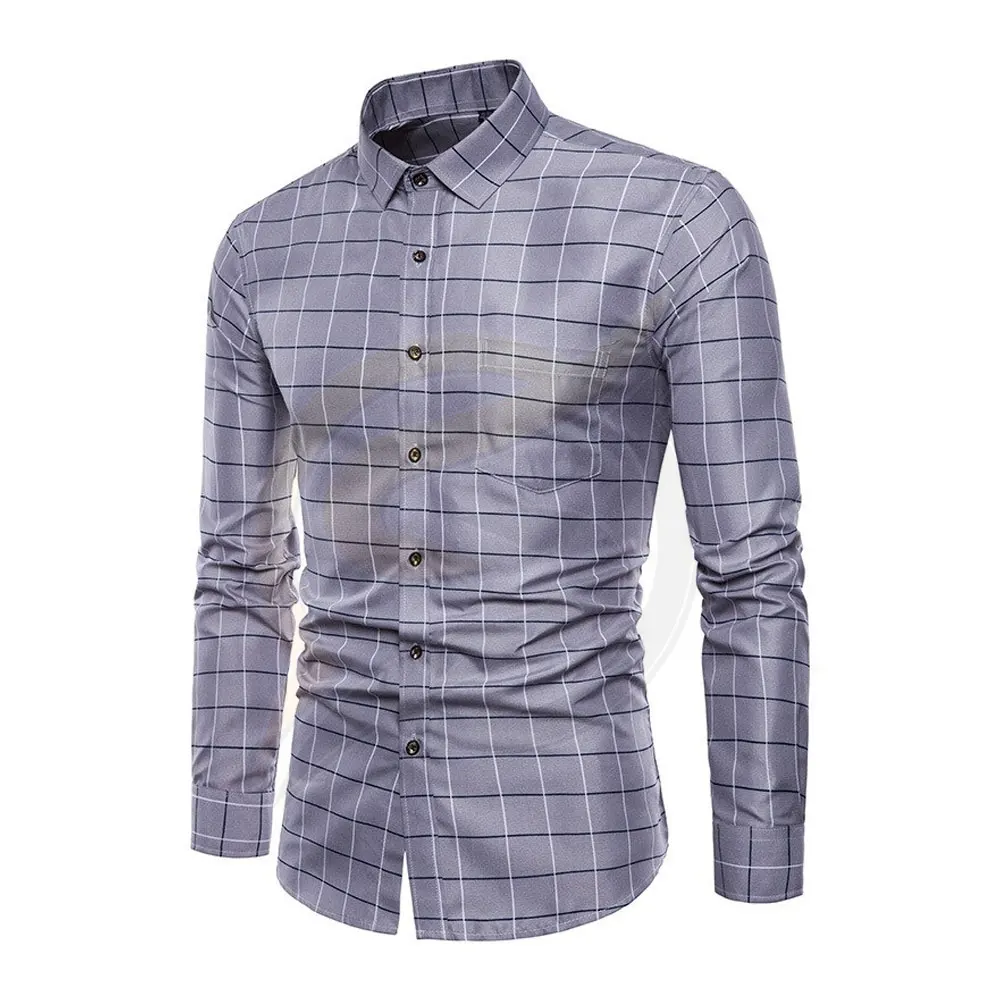 Top Quality New Casual Men Dress Shirt Pure Color 100% Cotton Summer Casual Formal Shirt For Men