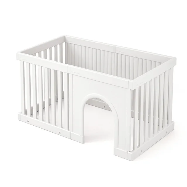 Takemehom Expandable Petdoor pet room Double blind dog gate fence panel kennel cage house playpen safety plastic indoor