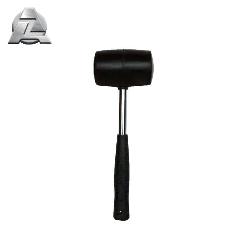 Custom metal handle solid rubber sledge mallet floor installation hammer