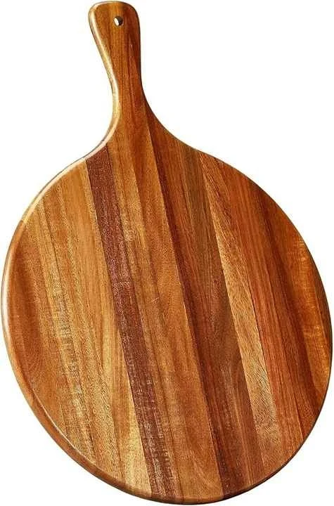 Handmade Wooden Pizza Board Ideal for Baking and Serving Natural Wood Pizza Board Kitchenware Accessories Chopping Blocks