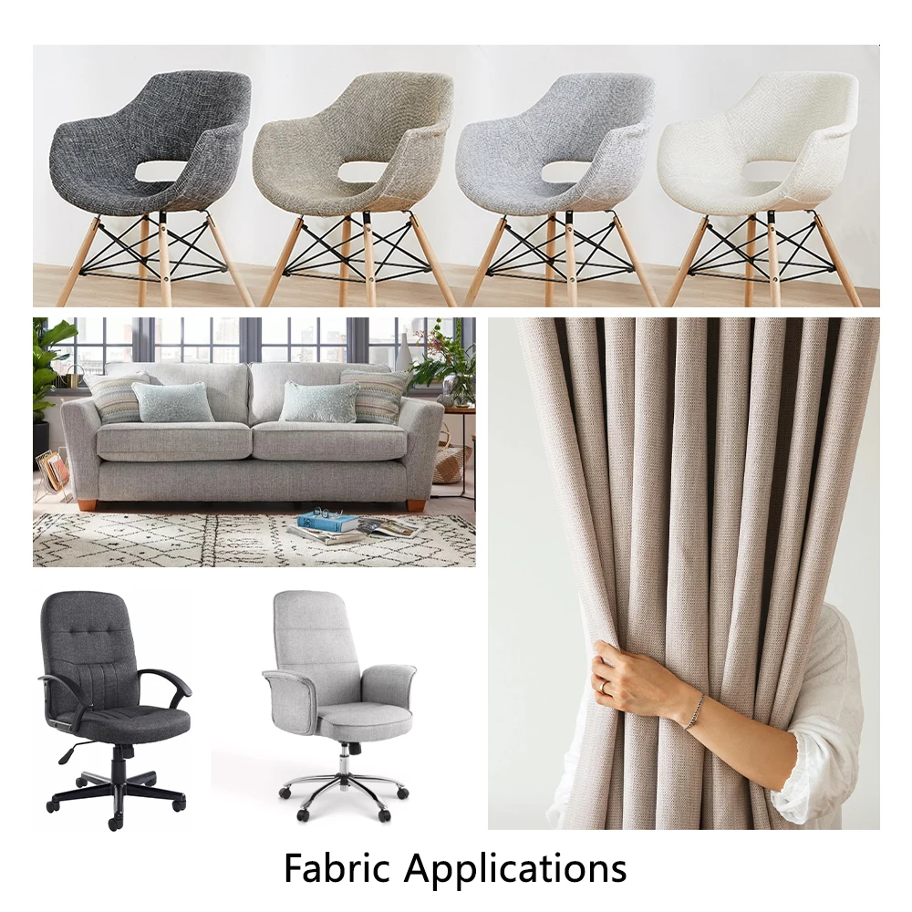 Wholesale 2023 model soft and Breathable linen silk linen fabric sofa fabric for furniture and curtain