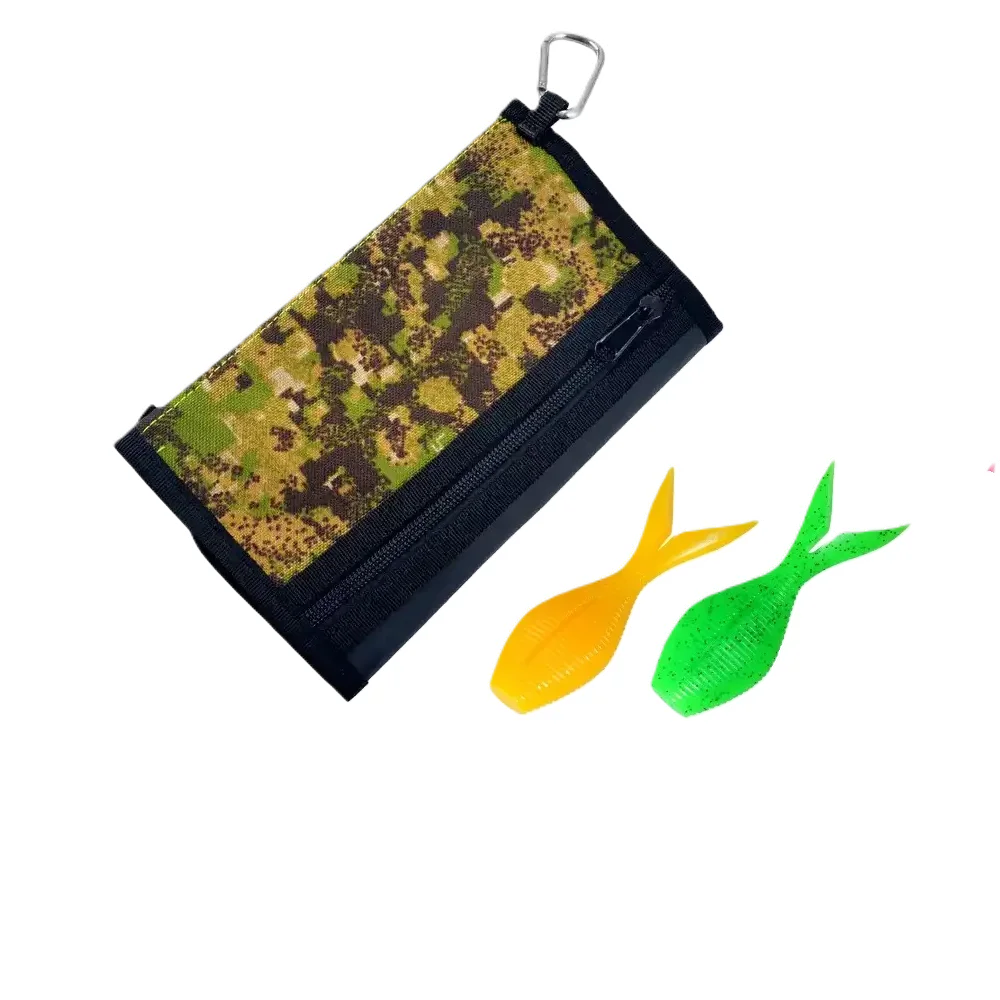 Wholesale Eco-Friendly PVC Sport Lure Wallet Transparent Zipper Breathable Waterproof Fishing Lure Bags 4 Colors Outdoor Storage