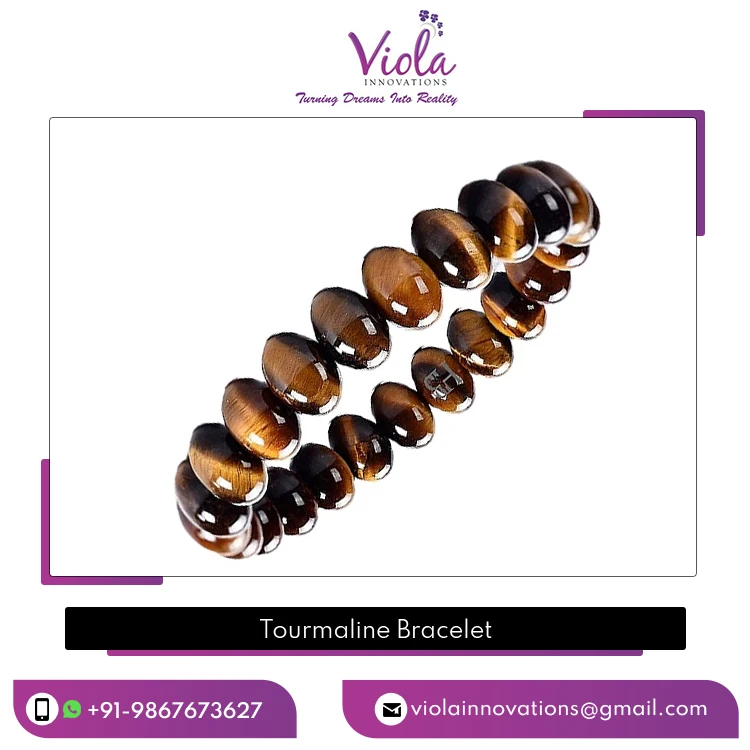 Leading Bulk Exporter Selling Tiger Eye Natural Stone Beads Women Fashion Tourmaline Bracelet for Genuine Buyers