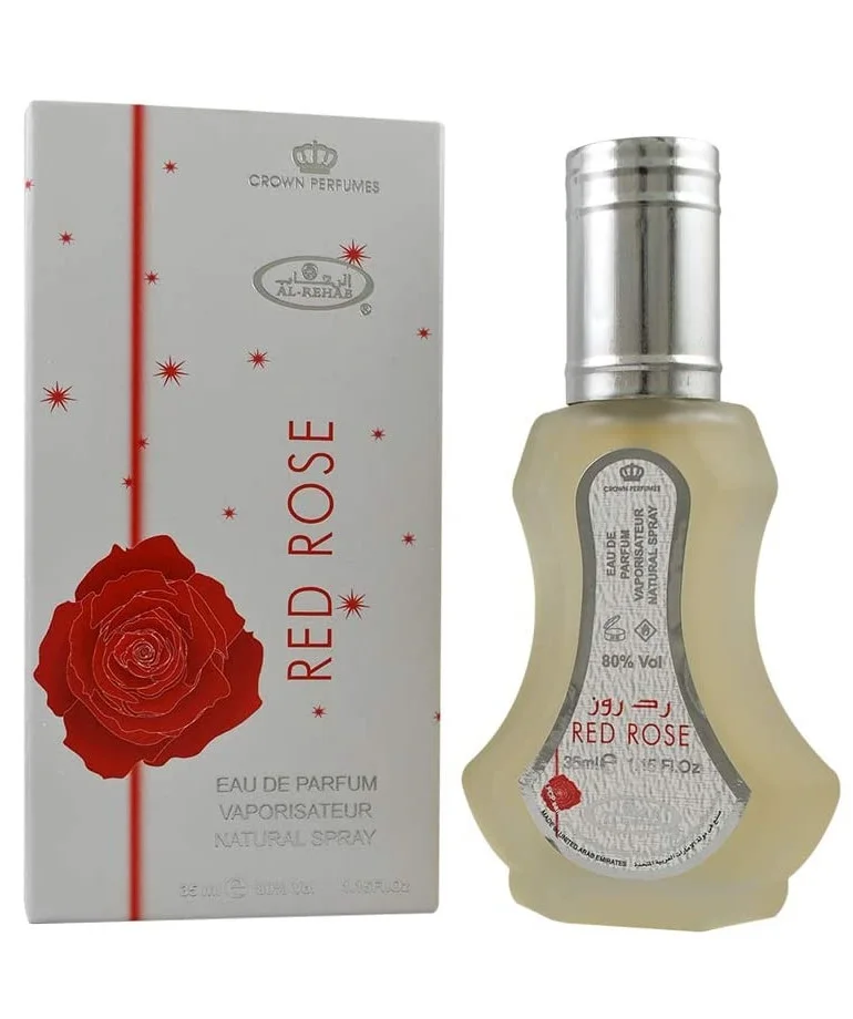 Perfume Red rose AL REHAB 50 ML Dubai Arabic long Lasting Oud Attar Halal For women