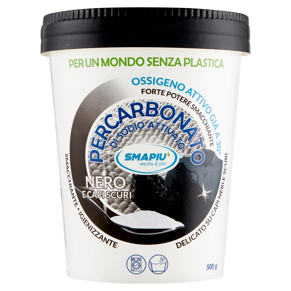 LAUNDRY STAIN REMOVER ACTIVATED SODIUM PERCARBONATE FOR BLACK FABRICS  500 g CARDBOARD CUP WITH LID