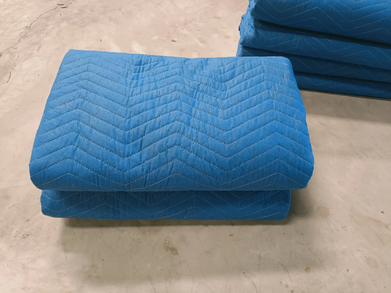 Premium Quality Cotton Moving Blanket Recycle Camp Non Woven Moving Blanket for Export from India