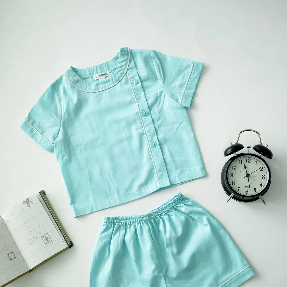 High Silk Four Seasons Custom Color Baby Toddler Girls Boy Family Matching Kids Sleepwear Pajamas Set Wholesale