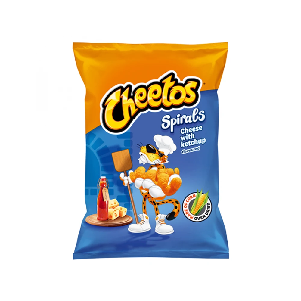Cheetos Spirals Cheese & Ketchup Paprika 145g - Double Delight for Your Snacking Adventure
