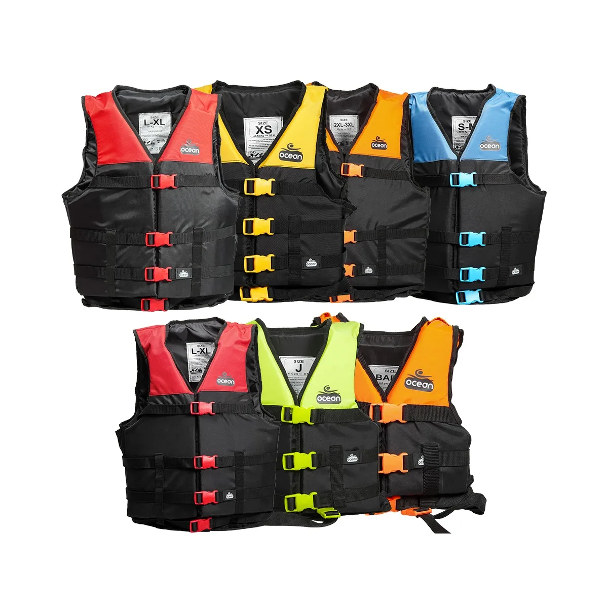 High Quality Red Ocean Life Jacket 50 Newton Buoyancy Assist Life Jacket Customiseable