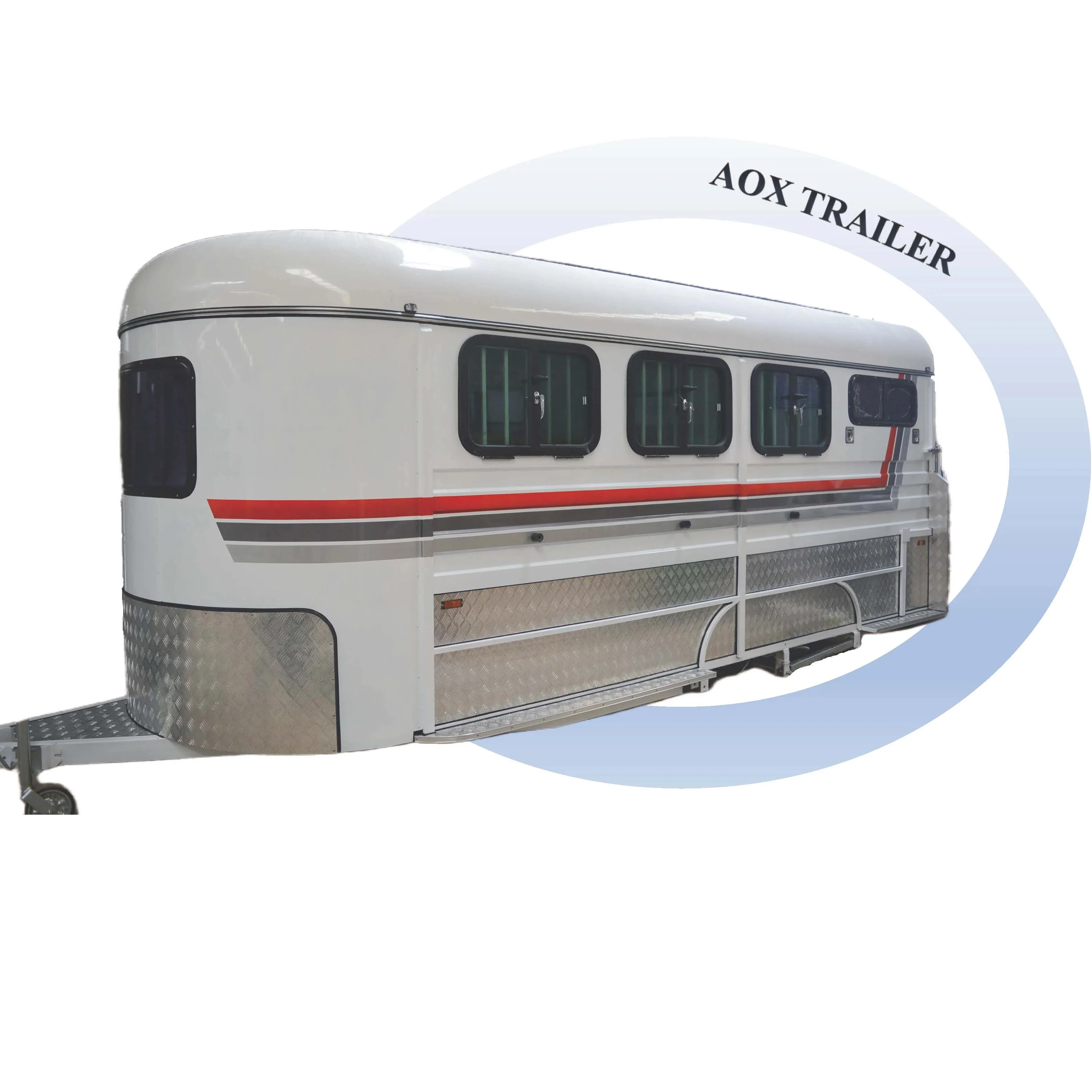 High quality wholesale horse trailer horse float with living area and bed