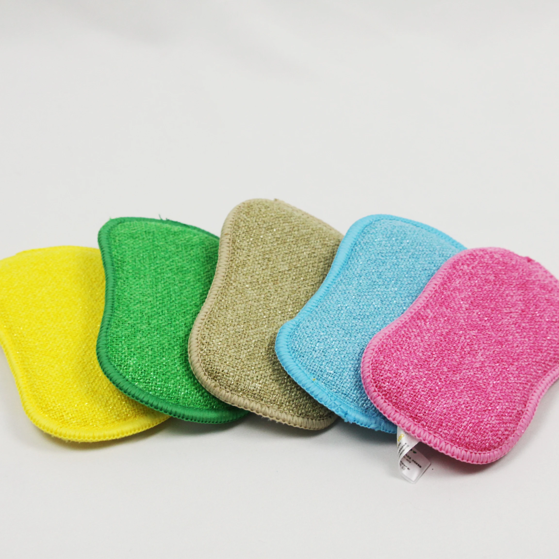 Kitchen Dish washing sponge scrubber Magic nano cleaner dish scrub sponge kitchenware set Double cleaning Sponge pad for kitchen