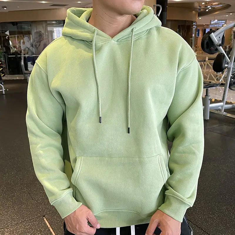 men multi color heavy weight hoodie gym workout athletic activewear winter blank hoodies high quality plain hoodies