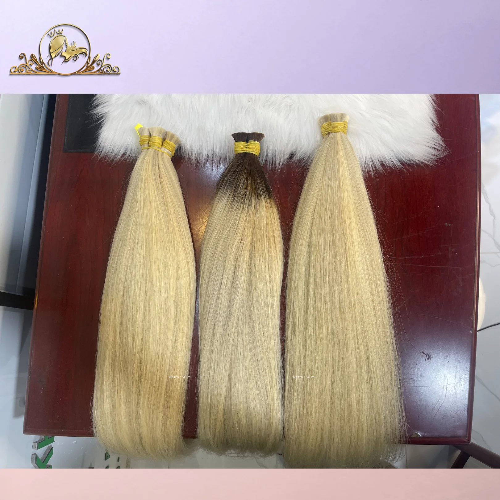 07 June Ready To Ship Anytime Wholesale Super Double Drawn Bulk Bundles 613 Color Human Hair From Rawhair Vietnam