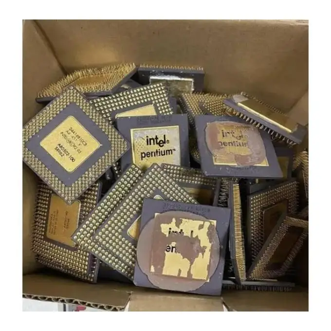 Wholesale Pentium Pro Gold Ceramic CPU Scrap / CPU Processor Scrap with Gold Pins