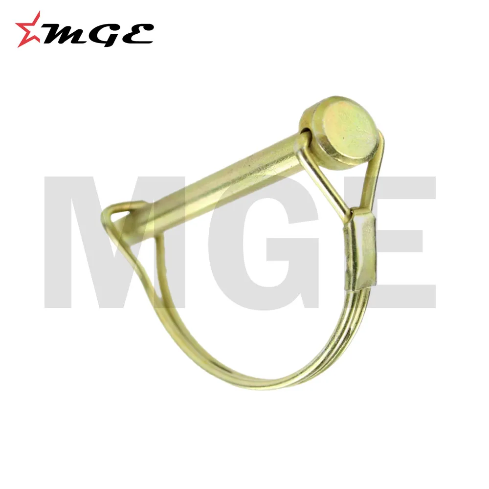Golden Zinc plated Strong Round Shaped PTO Pins For Farm Implements Parts
