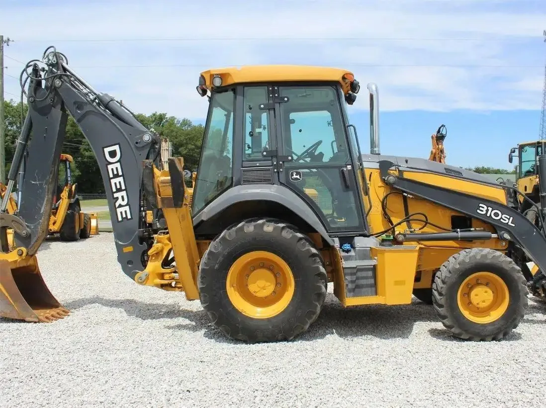 Экскаватор-погрузчик John Deer 410L б/у экскаватор-погрузчик строительная машина с джойстиком для продажи