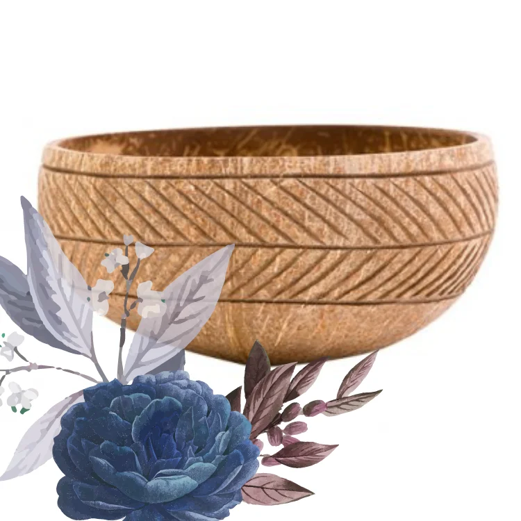 Coconut Wood Bowl High Quality Hand Made Handicraft For Kitchen Customized Made In Vietnam Manufacturer