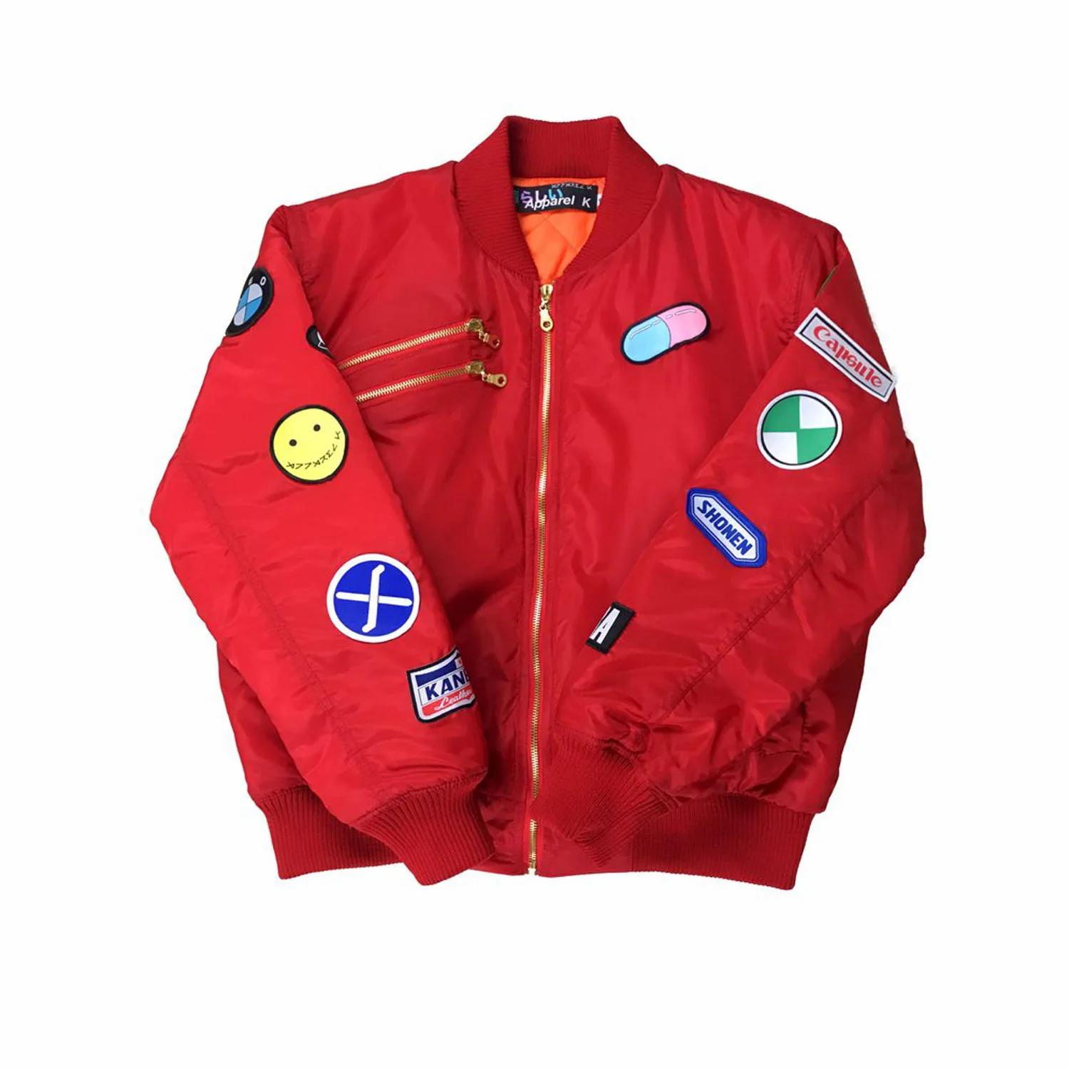 Men Blank Street Style Cuff Rib with Sublimation Panel Bomber Jacket, Wholesale Blank OEM Logo Embroidery Hot Sale Bomber Jacket