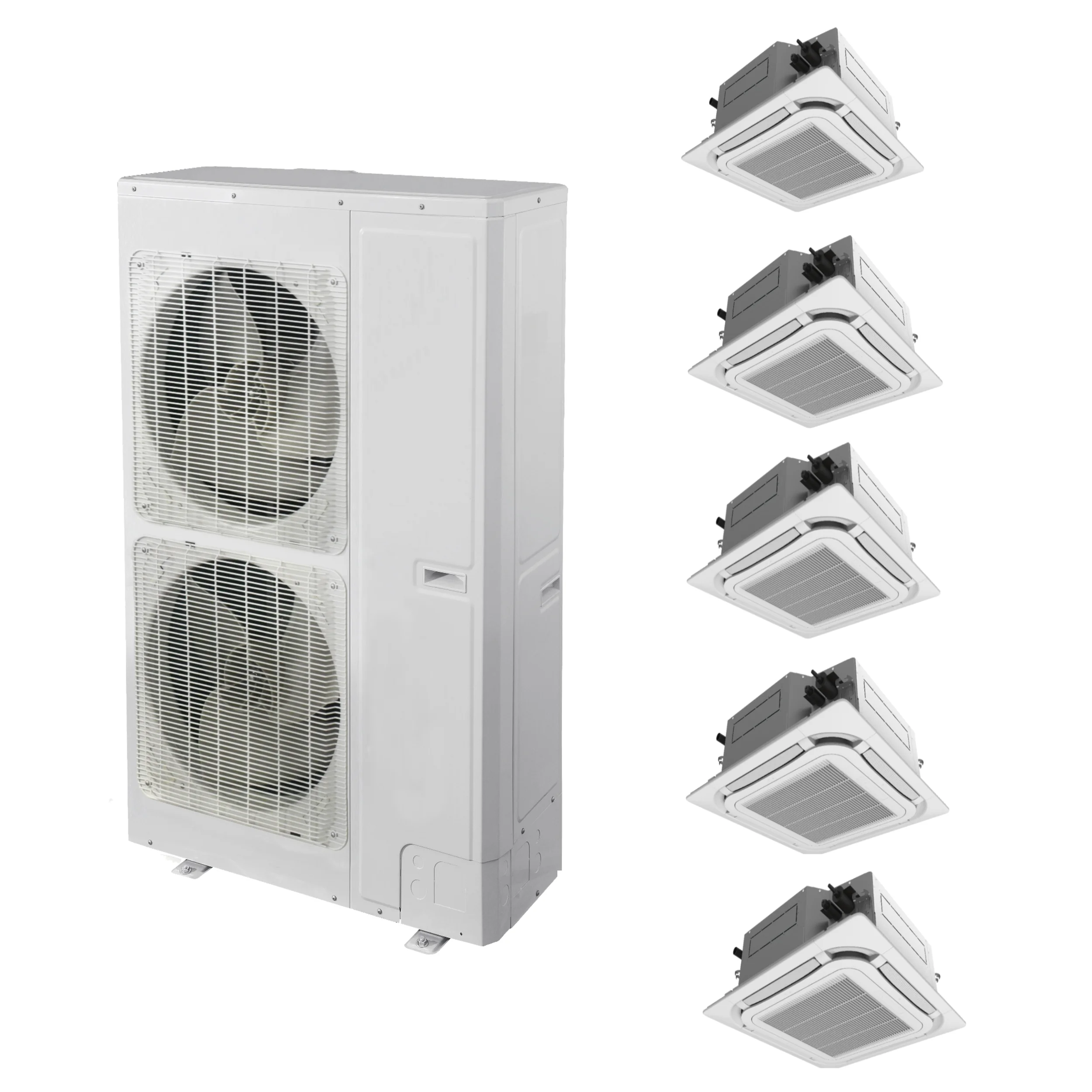 VRF 5 Zones 8 Way Cassette Type Air Condition Cooling And Heating Hvac Central Air Conditioner