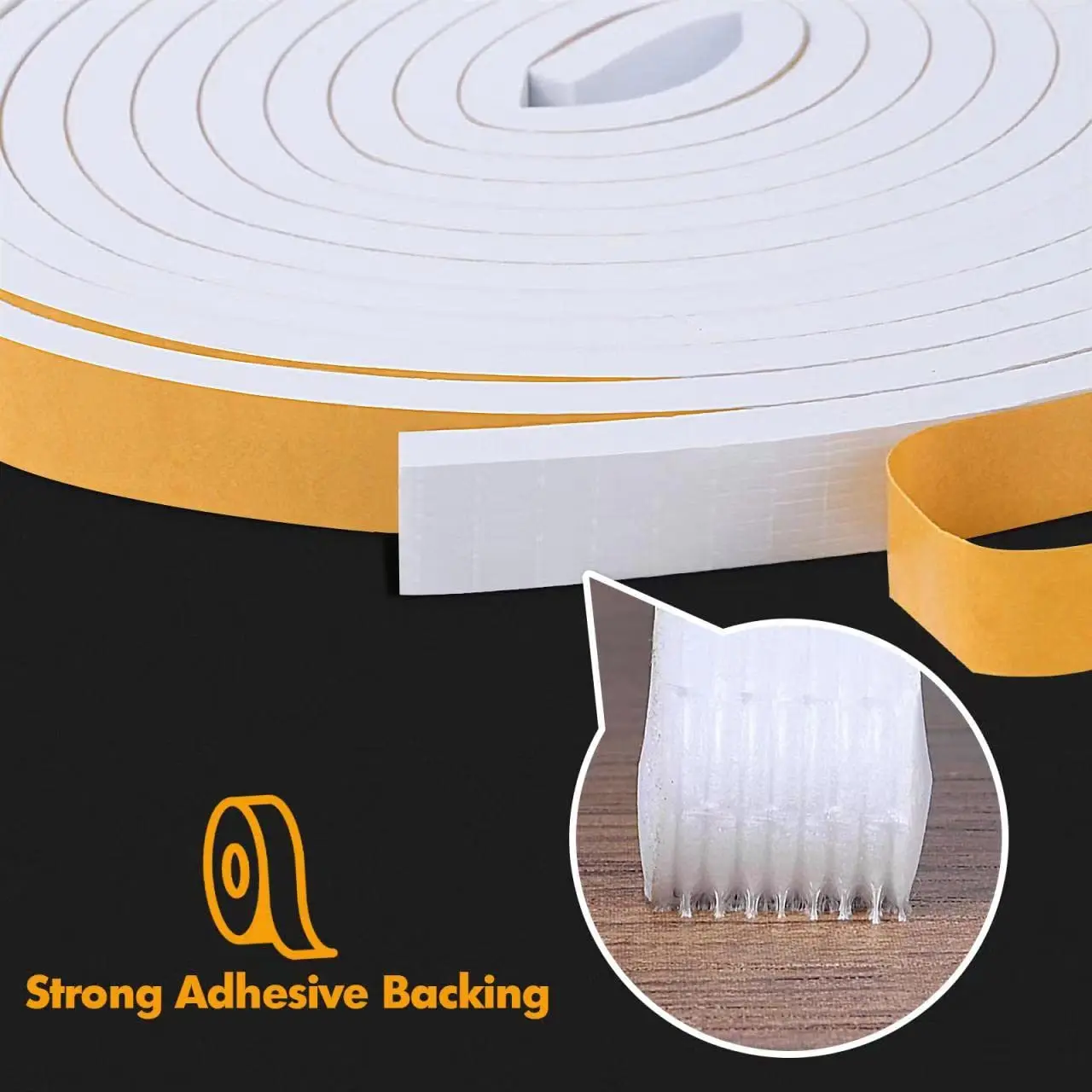 Double Sided Foam Mounting Tape Polyethylene Acrylic Adhesive Pe Foam Structural Glazing Tape For Weather Stripping Door Seal