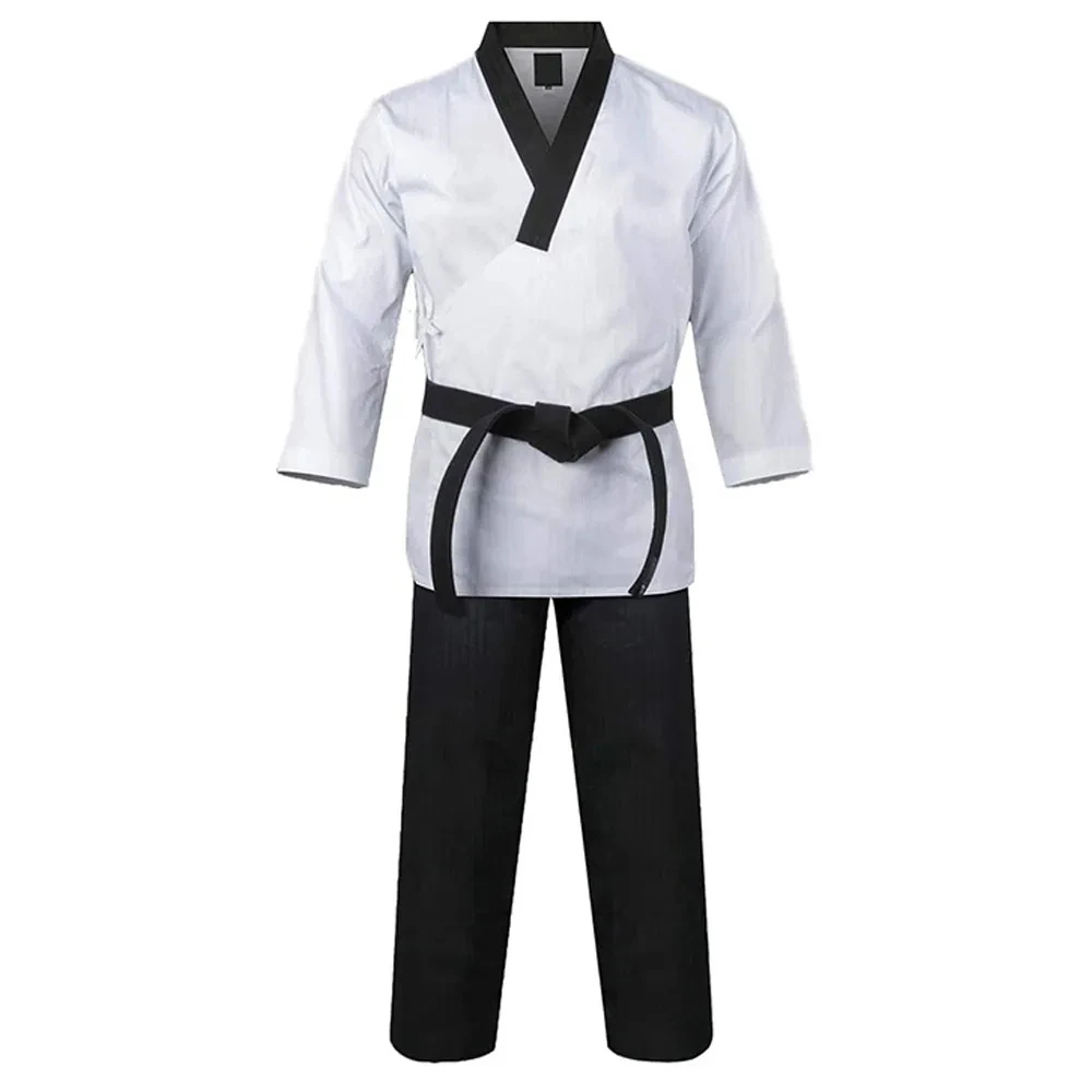 Custom Design Martial arts uniform Polyester and Cotton Material breathable Taekwondo uniform Dobok Child Adult Taekwondo Set