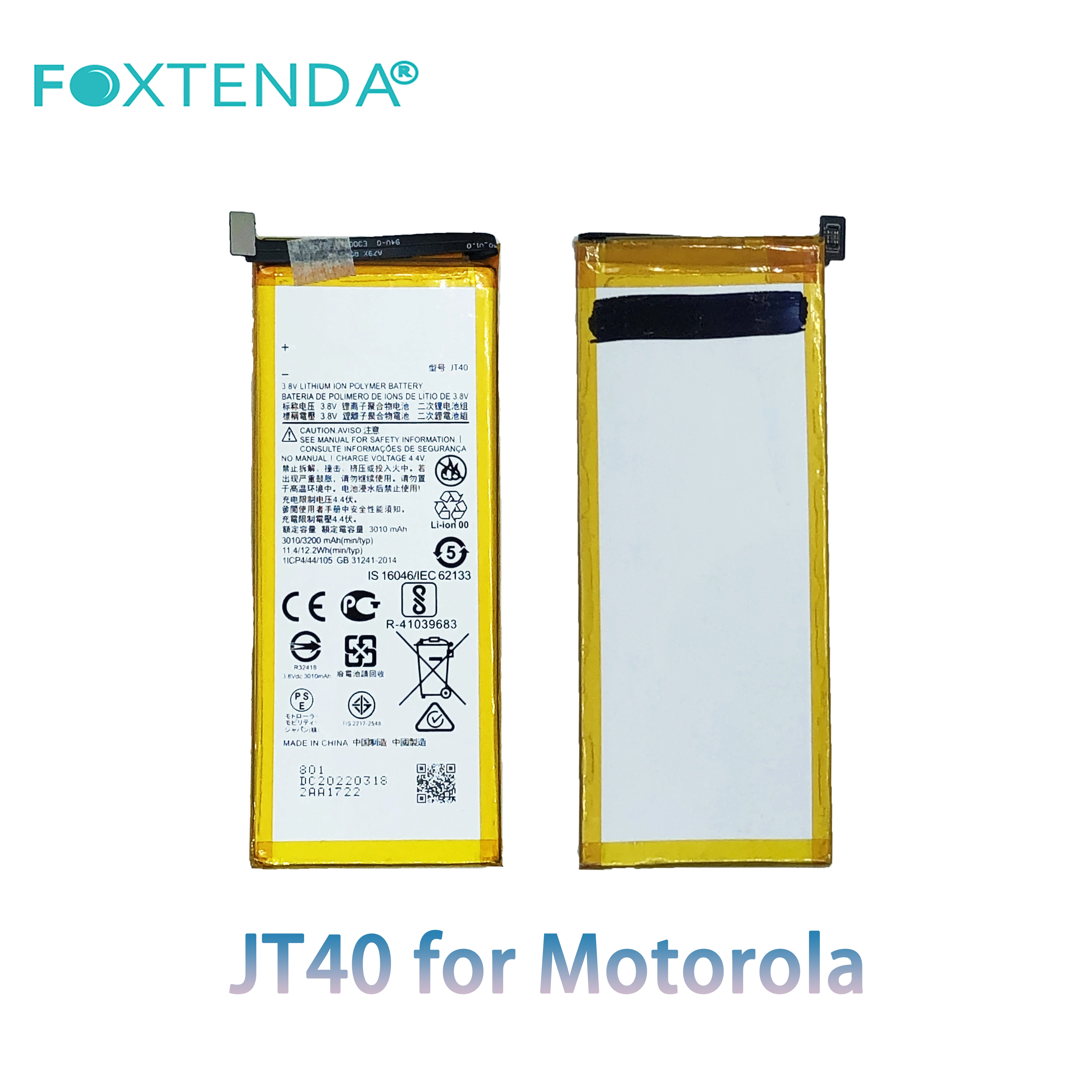 factory direct selling price Brand new 0 cycle JT40 for Moto G6 Plus 3200mAh Rechargeable Li-ion Polymer battery
