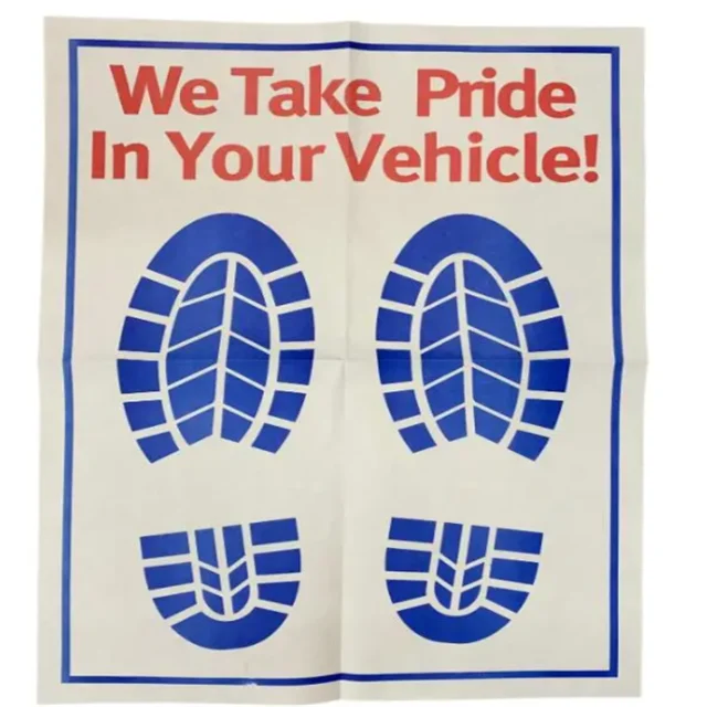 pe coated paper floor mats for keep car mat clean