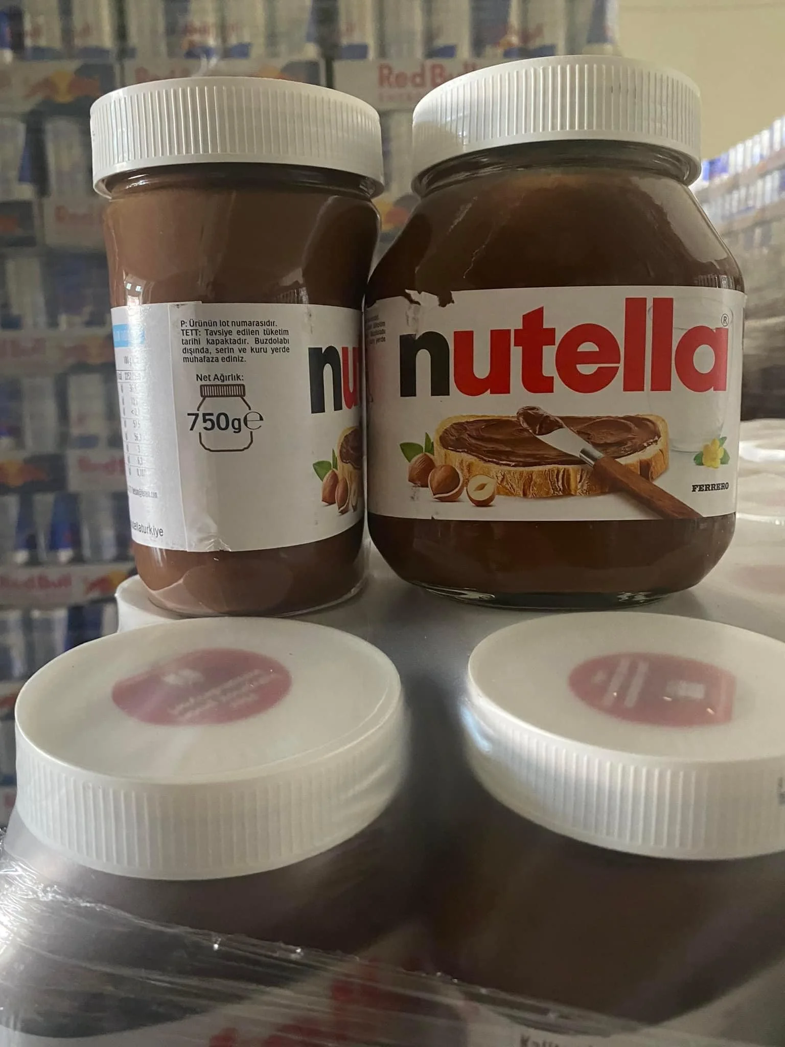 Ferrero- Nutella Chocolate Hazelnut Spread, Special Edition with Italian Flag Colours