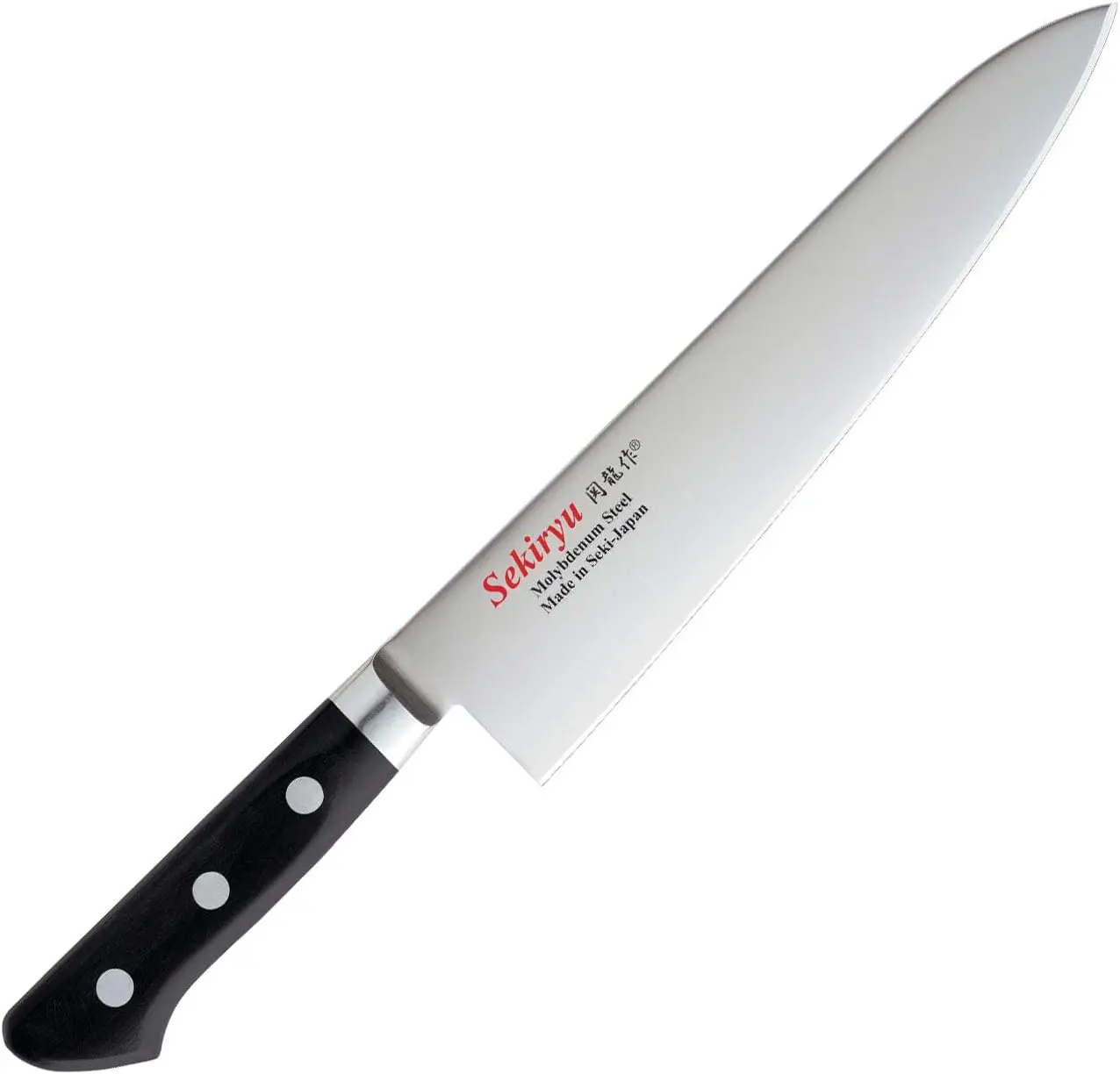 Японские кухонные ножи Sekiryu Gyuto 180 мм из молибденовой стали с полимерной ручкой