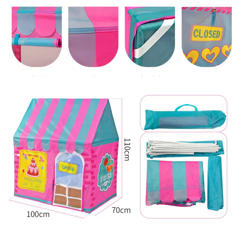 Wholesale Price Romantic Children Castle Tent Outdoor indoor Girl Princess House Play Toy Kid Tent For Kids Sleepover