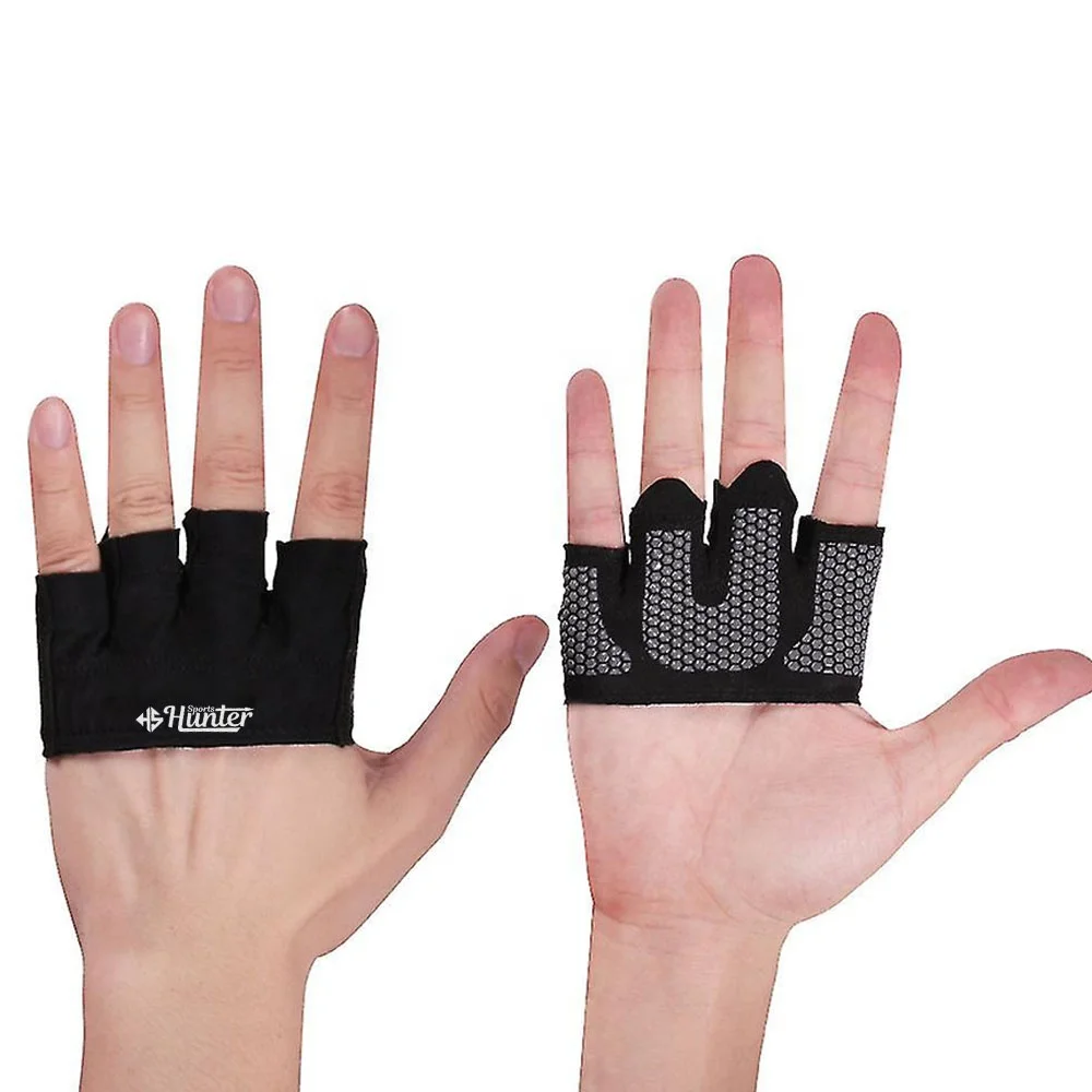 Men Fitness Sports Body Building Gymnastics Grips Gym Hand Palm Protector Grippers