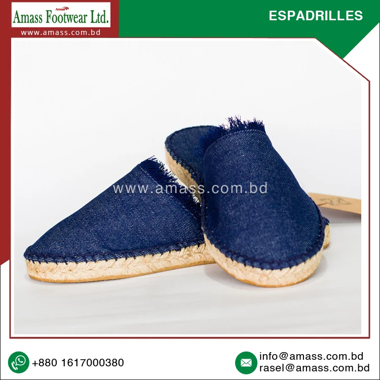 Nominal Price Premium Quality OEM / ODM Supply Customized Espadrilles Shoes from Trusted Manufacturer