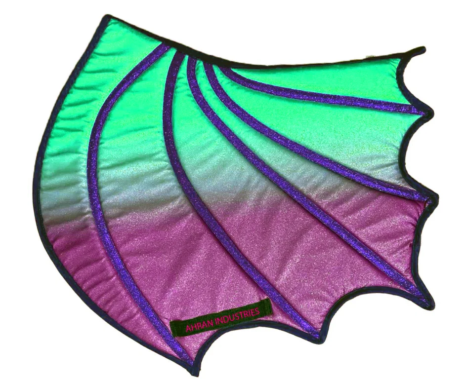Dragon wing multi colors glitter fabric Printed all sizes Saddle Pads Horse Riding horse grooming Saddle Pads new gradient color