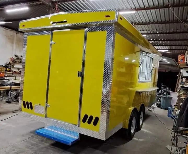 Best Supply For Affordable 4m Fully Equipped Food Truck USA Customized Food Trailer With Full Kitchen Equipments