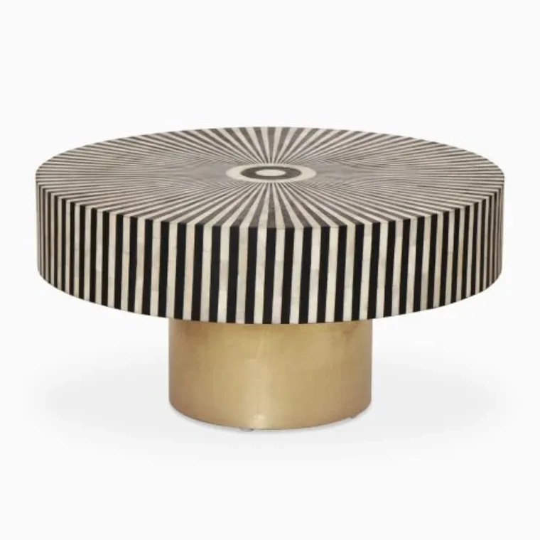 Bone Inlay Center Table Coffee Handmade