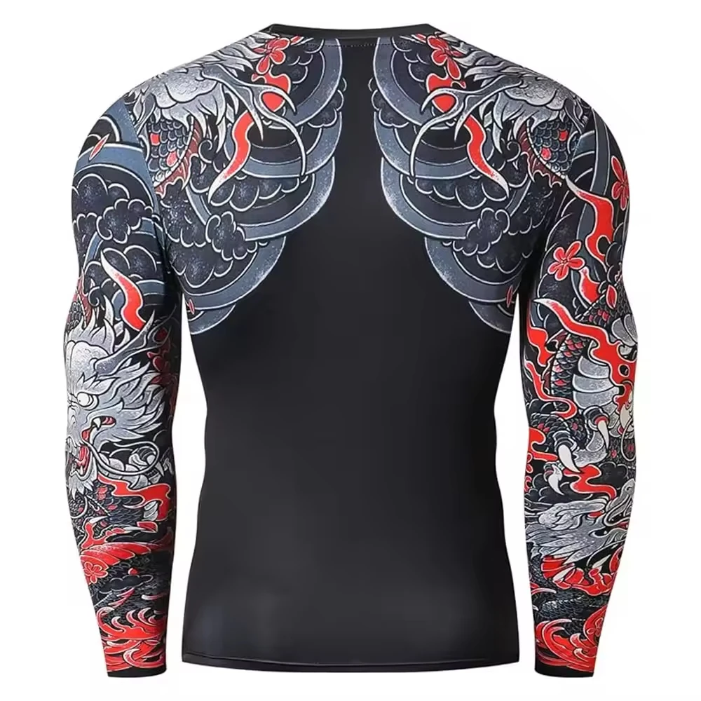 Colour Gradient BJJ Rashguards, MMA High Quality Custom design rashguards, Compressed Wholesale Rashguards