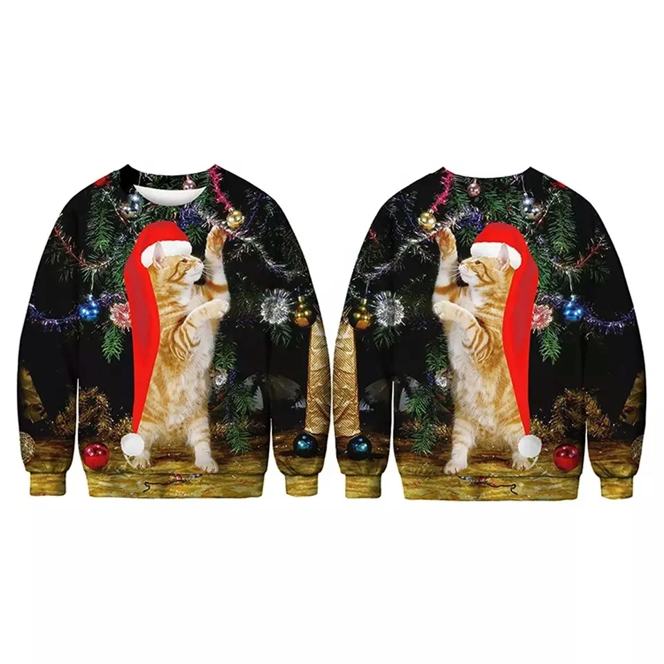 New Style Men Fashion Shirt Sublimation Crewneck Sweatshirt 3D Design men Sweatshirt Custom Logo OEM Drop shipping Fashion Sweat