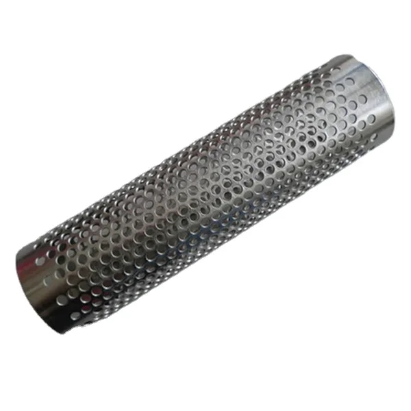 25mm stainless steel perforated metal filter  tube for exhaust