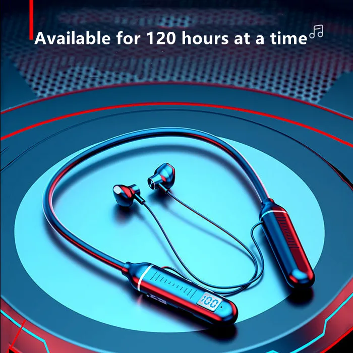 Wholesales Magnetic Earbuds Wireless Sports Earphones Neckband Headphones Neck Hanging Headset