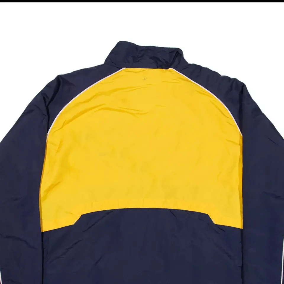 Blue Yellow Track Jacket Jogging Sporting Jacket Suitable Youth Wholesale Lightweight Slim Fit Track Jacket