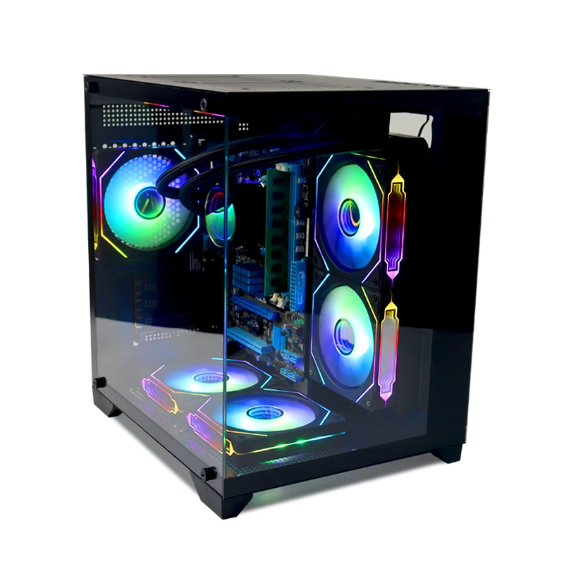 Choiyan Factory Sell Computer Case ATX Mid Towers Argb Computer Gaming Cpu PC Case for Deskshop