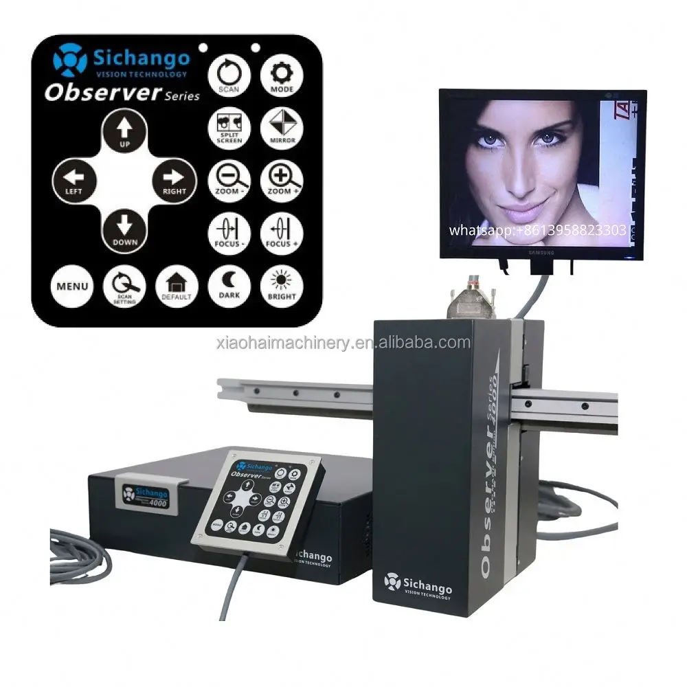 Automatic guide rail print monitorting system can be customized inspection camera flexo press video inspection machine