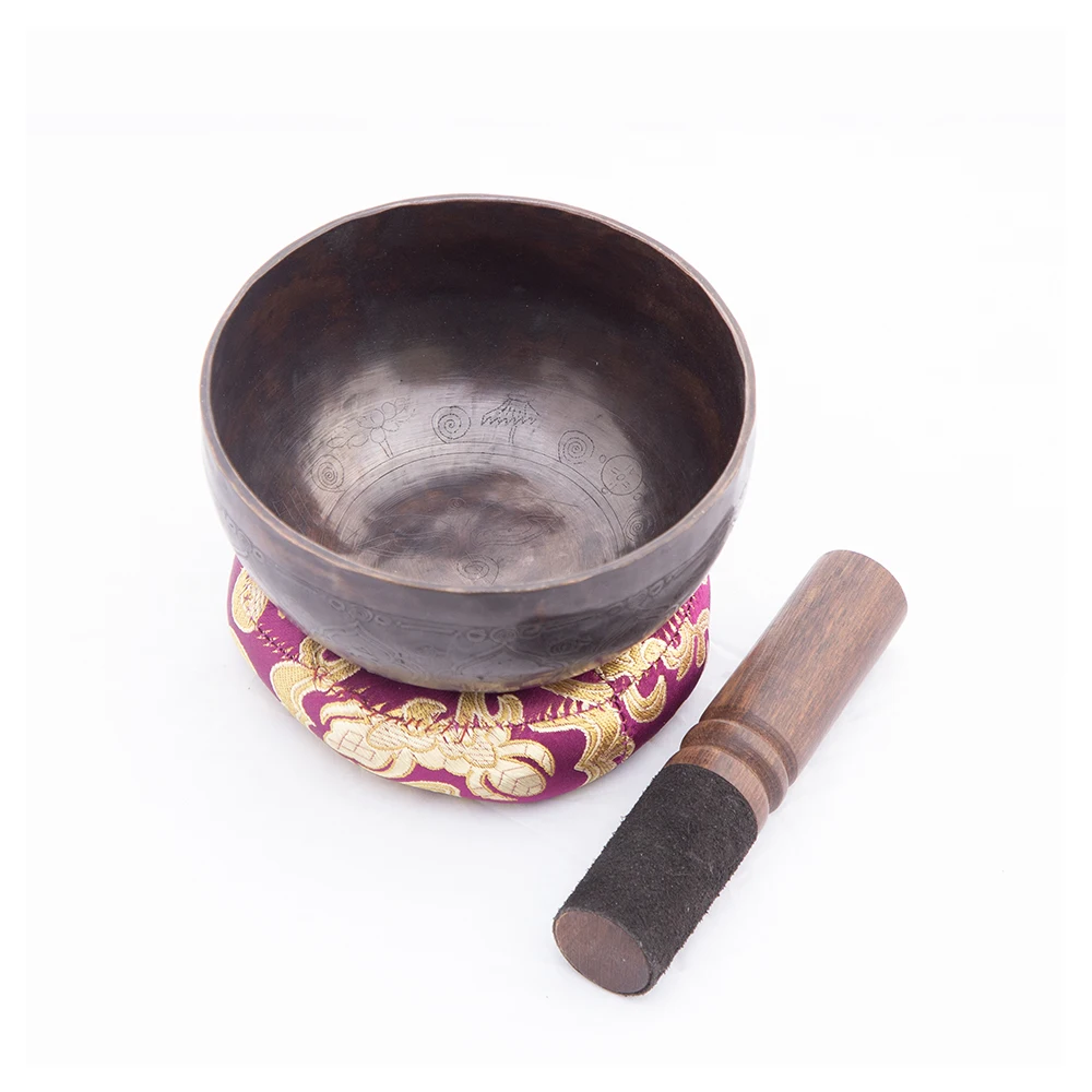 Hot Sale Hand Hammered Tibetan Singing Bowl Used For Chakra Healing With Wooden Mallet And Silk Pillow Buy At Best Price
