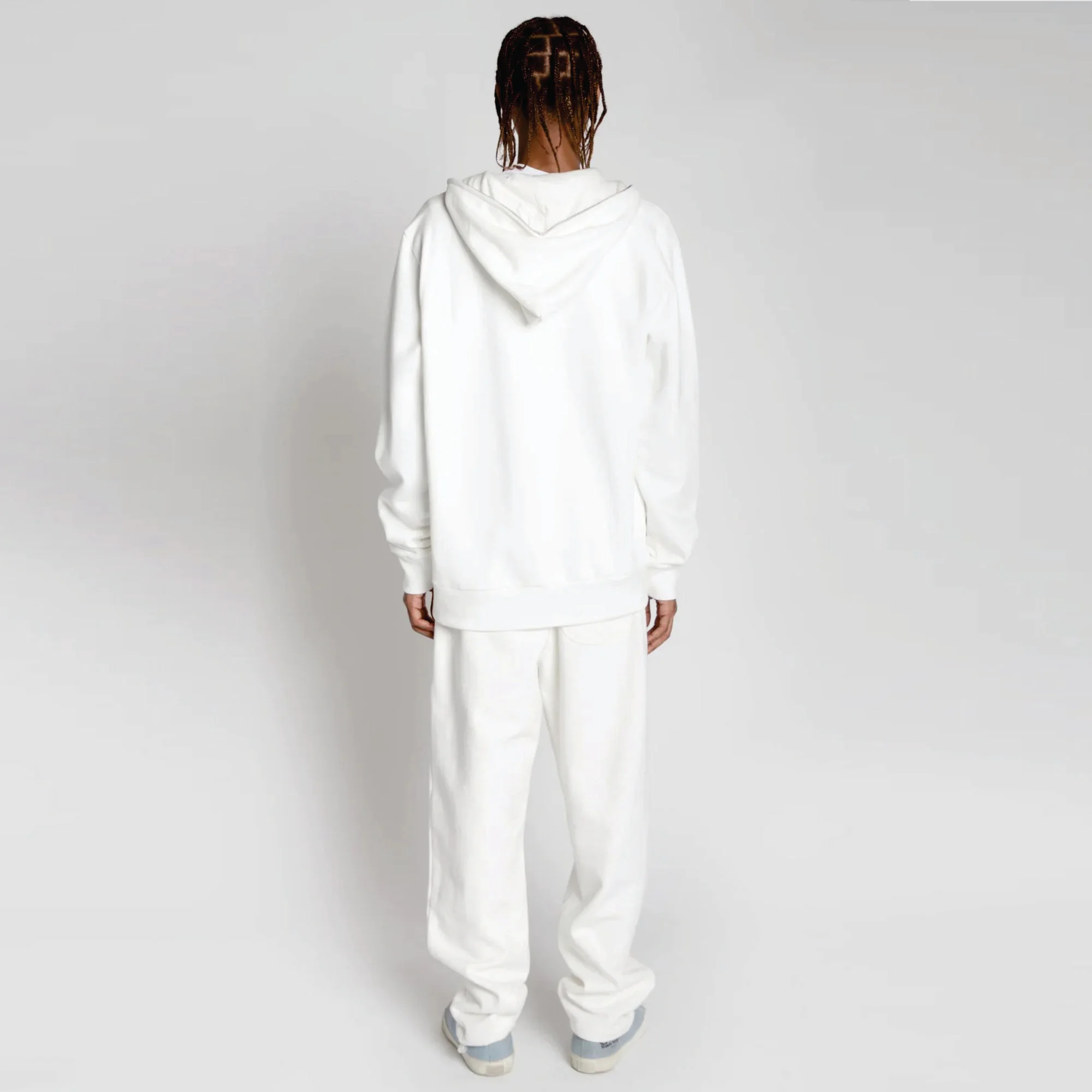 Персонализированный логотип en gros plein visage ZipUp blanc strass hommes pull veste manteau Spot a capuche молния avec fermeture